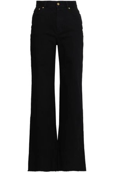 Zimmermann High-rise Wide-leg Jeans In Black