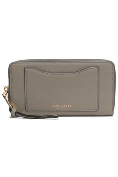 Marc Jacobs Woman Textured-leather Wallet Mushroom