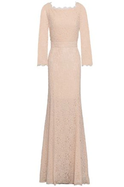 Diane Von Furstenberg Woman Corded Lace Gown Blush