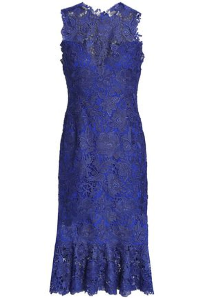 Monique Lhuillier Woman Lace Dress Royal Blue