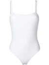 Asceno Plain Swimsuit In White