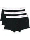 Dsquared2 Logo Embroidered Stripe Detail Boxers In Black