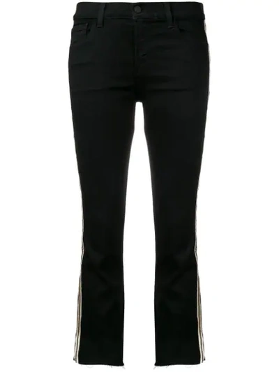 J Brand Selena Mid Rise Jeans In Black
