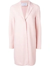 Harris Wharf London Single Breasted Coat In Pink