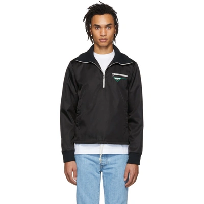 Prada Nylon Gabardine Jacket With Hood In Black | ModeSens