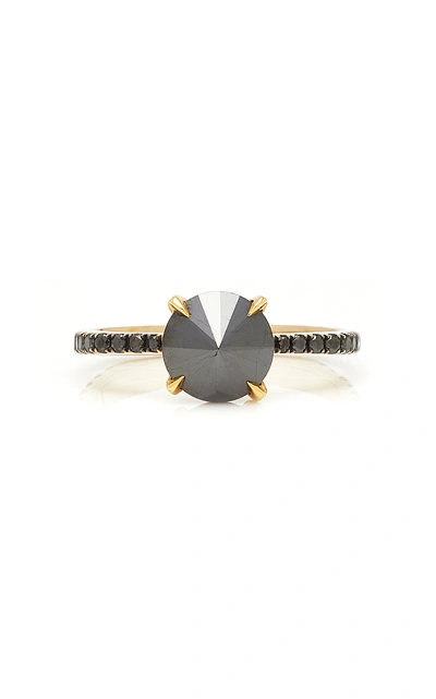 Ara Vartanian 18k Gold And Black Diamond Ring