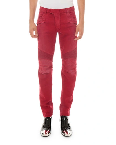 Balmain Men's Slim Biker Jeans