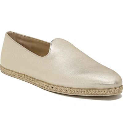 Vince Malia 2 Leather Espadrilles In Gold