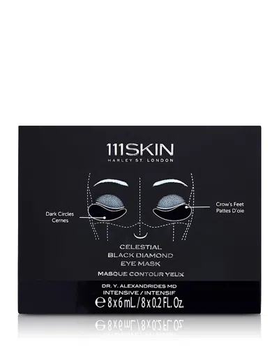 111skin Celestial Black Diamond Eye Mask In Transparent