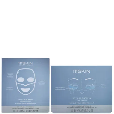 111skin Cryo De-puffing Mask Set (worth $250.00) In Blue