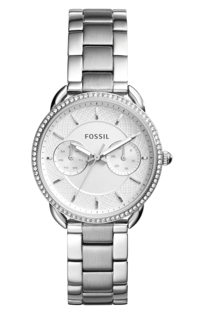 Fossil Women's Tailor Stainless Steel Bracelet Watch 35mm In Silver