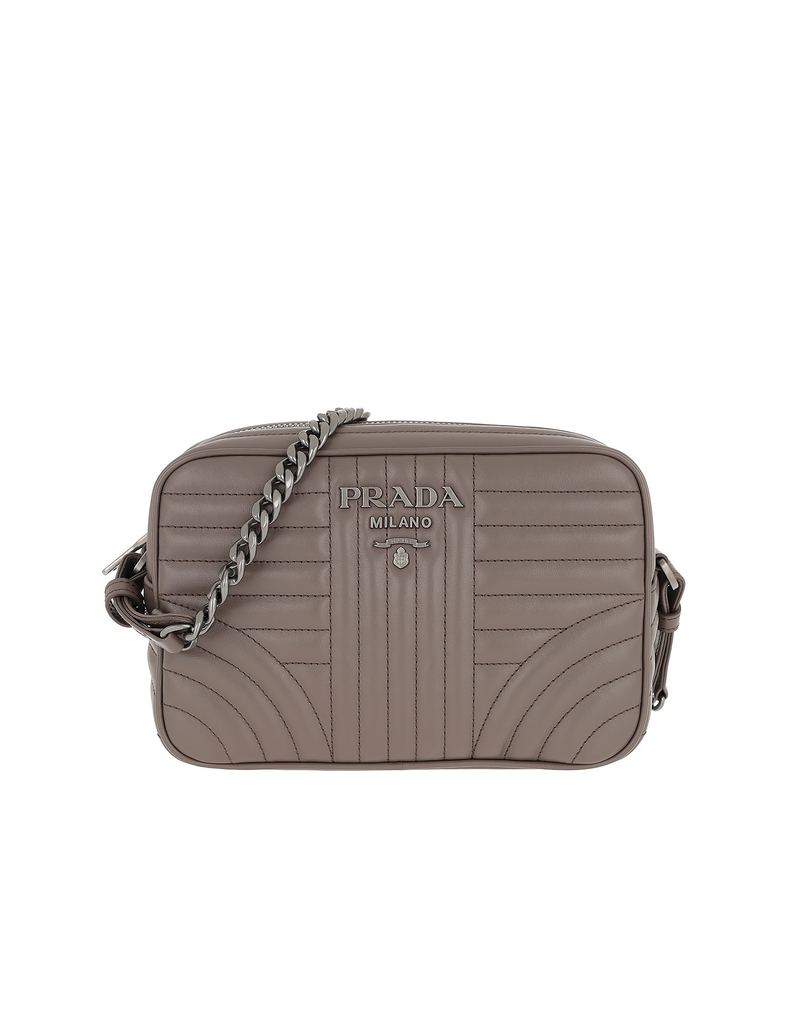 Prada Diagramme Crossbody Bag Bamboo In Gray ModeSens