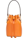 Fendi Mon Tresor Mini Bucket Bag In Orange