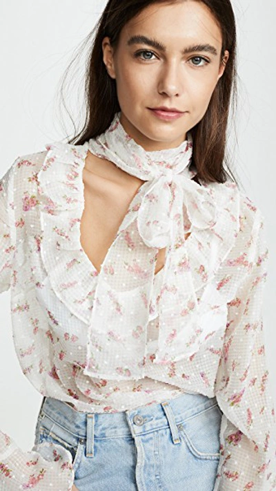 Endless Rose Bow Tie Blouse In Multi