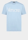 Versace Men Vintage Logo T-shirt In Light Blue