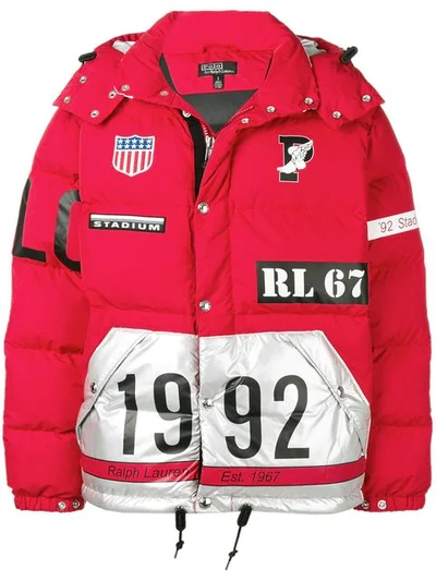 Polo Ralph Lauren Awthorn Padded Jacket In Red