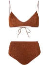 Oseree Glitter Bikini In Brown