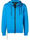 Craig Green Lace-up Zipped Hoodie - Blue