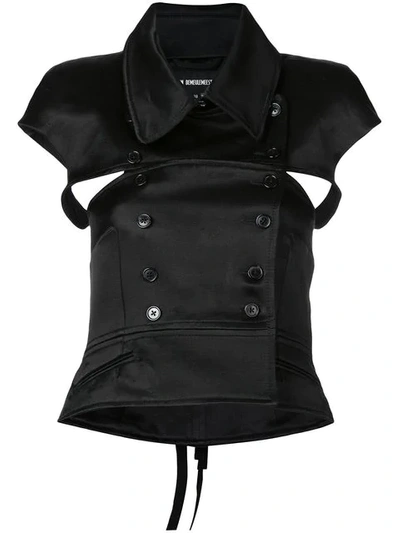 Ann Demeulemeester 'luvah' Oberteil In Black