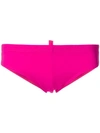 Dsquared2 Logo Print Swim Slips In Pink