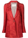 Etro Patterned Blazer In Red