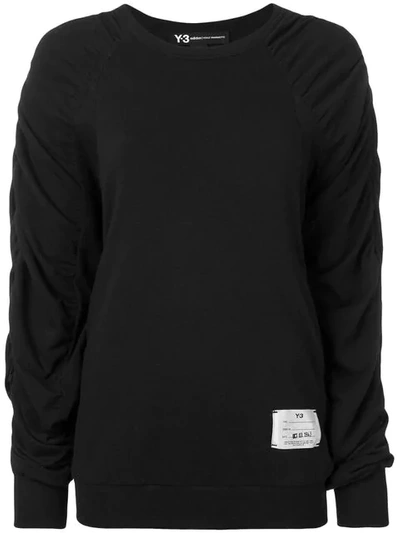 Y-3 Pleated Sweatshirt - Black