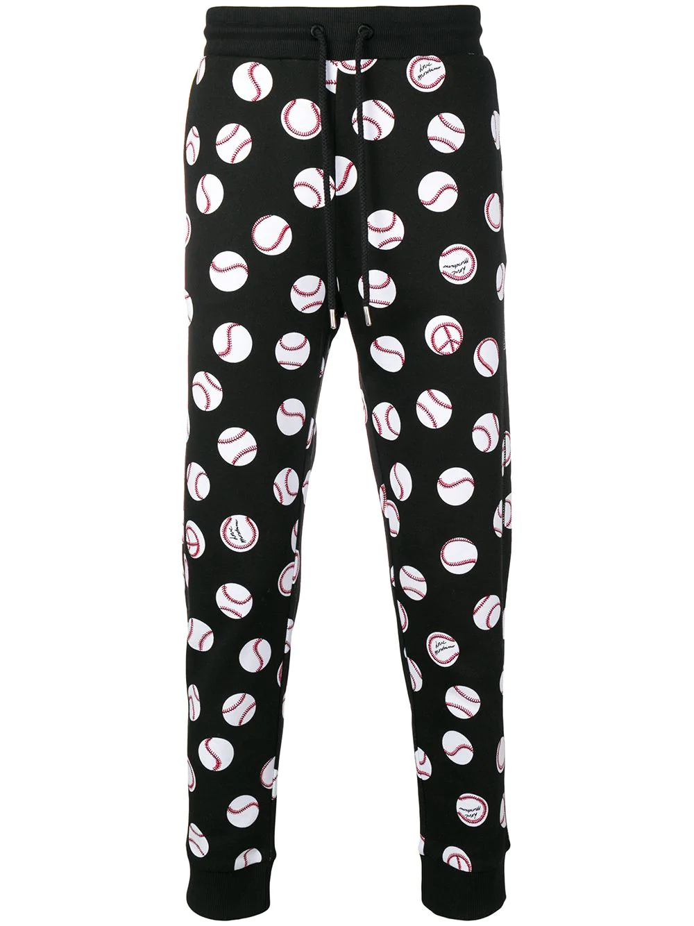 moschino tape cuffed track pants