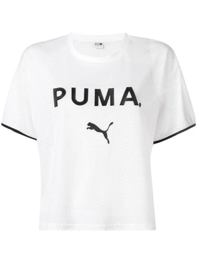 Puma Logo T In White