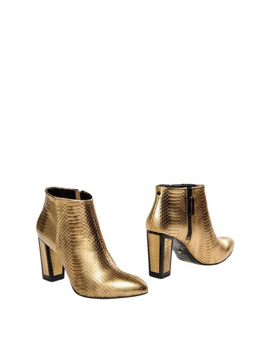ankle boots with gold detail