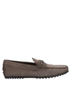 Tod's Loafers In Dove Grey