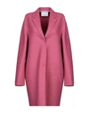 Harris Wharf London Coats In Fuchsia