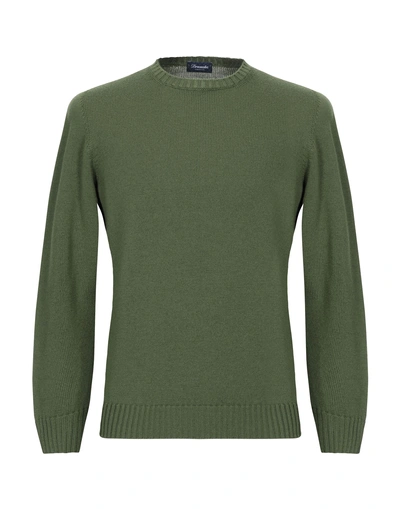 Drumohr Sweaters In Military Green