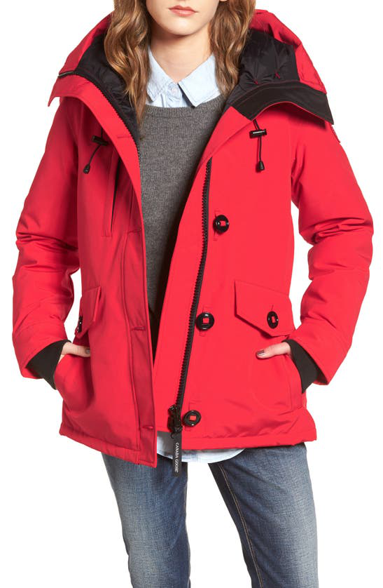 Canada Goose 'rideau' Slim Fit Down Parka In Red | ModeSens