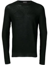 Roberto Collina Crew Neck Jumper In Black