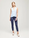 L Agence Freja Blouse In Sky Blue