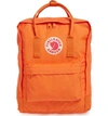 Fjall Raven Kanken Water Resistant Backpack In Burnt Orange