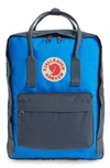 Fjall Raven Kånken Water Resistant Backpack In Graphite-un Blue