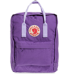 Fjall Raven Kanken Water Resistant Backpack In Purple