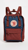 Fjall Raven Kanken Water Resistant Backpack In Royal Blue/ox Red