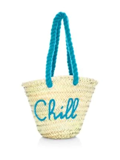 Poolside Chill Mini Beach Tote In Turquoise