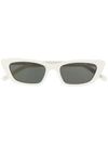 Saint Laurent Retro Mass Sunglasses In White