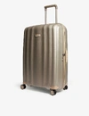 Samsonite Lite-cube Prime Four Wheel Suitcase 82cm In Matt Ivory Gold