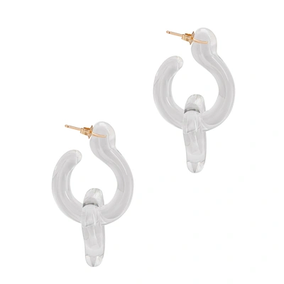 Annika Inez Dual Glassy Large Drop Earrings