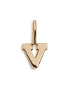 Zoë Chicco 14k Yellow Gold Initial Charm In V/gold