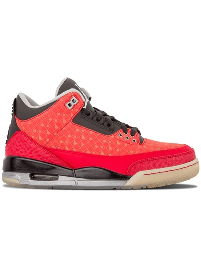 Jordan X Doernbecher Air  3 Retro Sneakers In Red