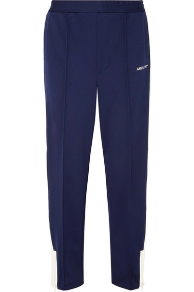 Ambush Striped Stretch-jersey Track Pants In Navy