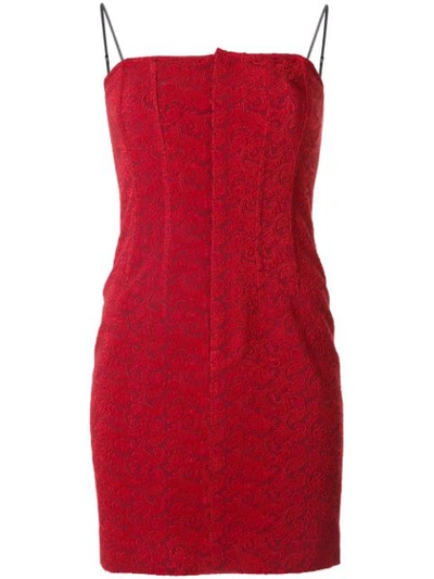 Alexander Wang Opening Ceremony Sleeveless Mini Dress In Red