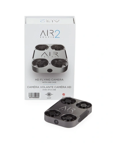 Airselfie 2 Hd Flying Camera With Leather Carrying Case In Silver