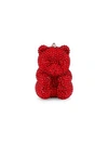 Judith Leiber Gummy Bear Crystal Pillbox In Red