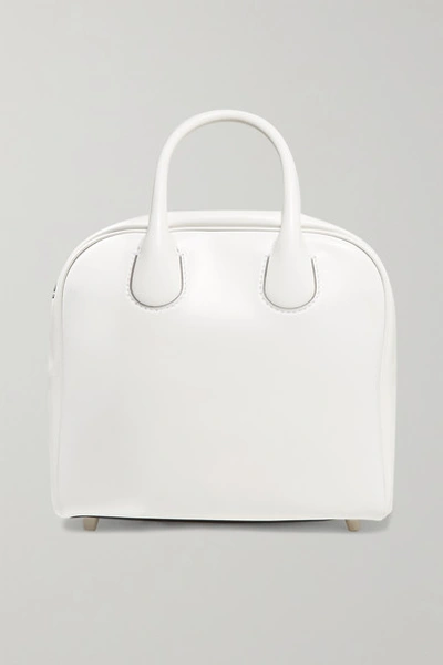 Christian Louboutin Marie Jane Small Appliquéd Leather Tote In White
